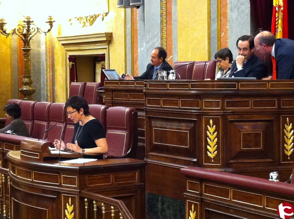 Nota del Congreso Diputados. VICENTA TORTOSA DENUNCIA DOBLE VARA DE MEDIR DEL PP