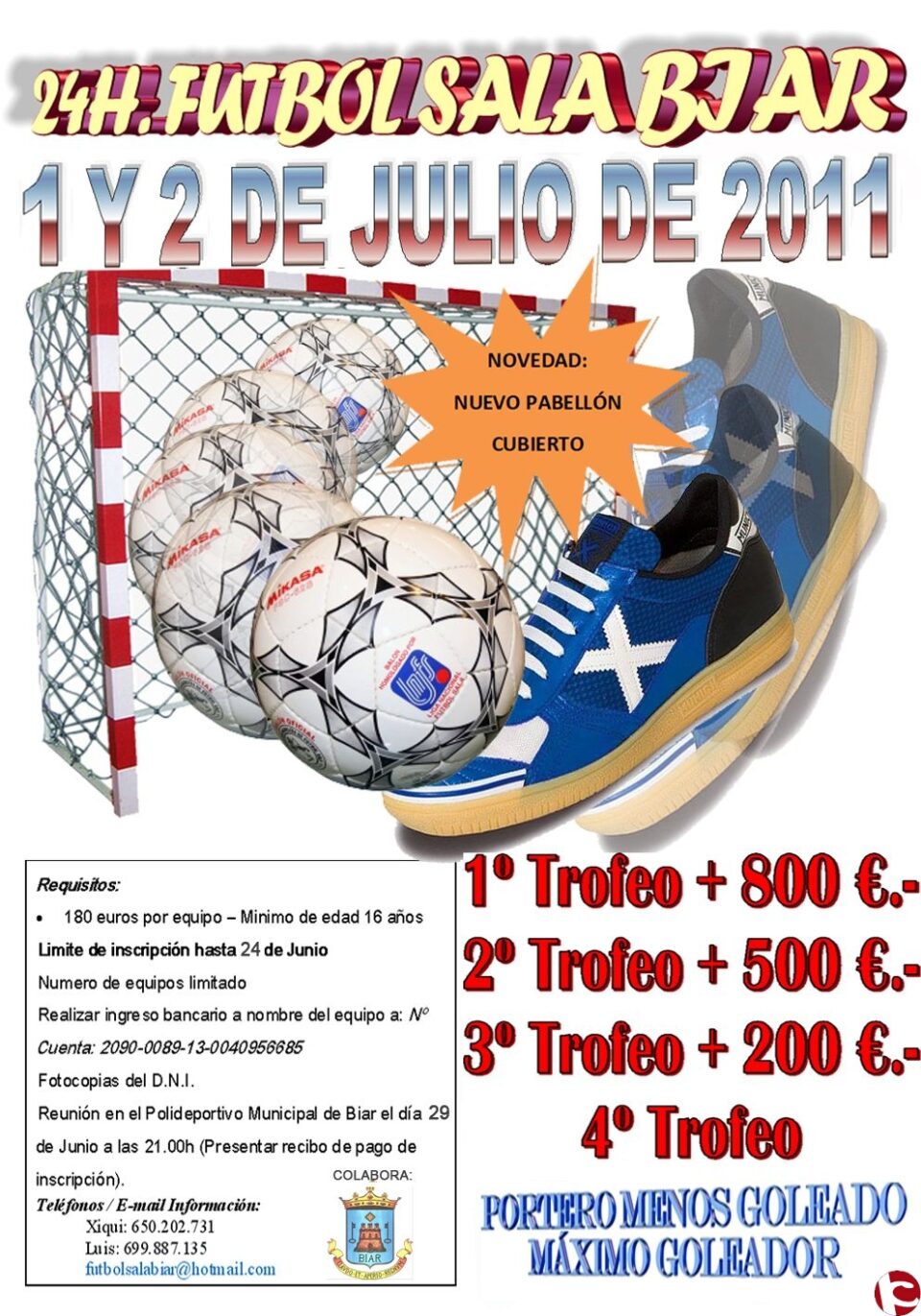 24H. Futbol Sala Biar - 1 y 2 Julio