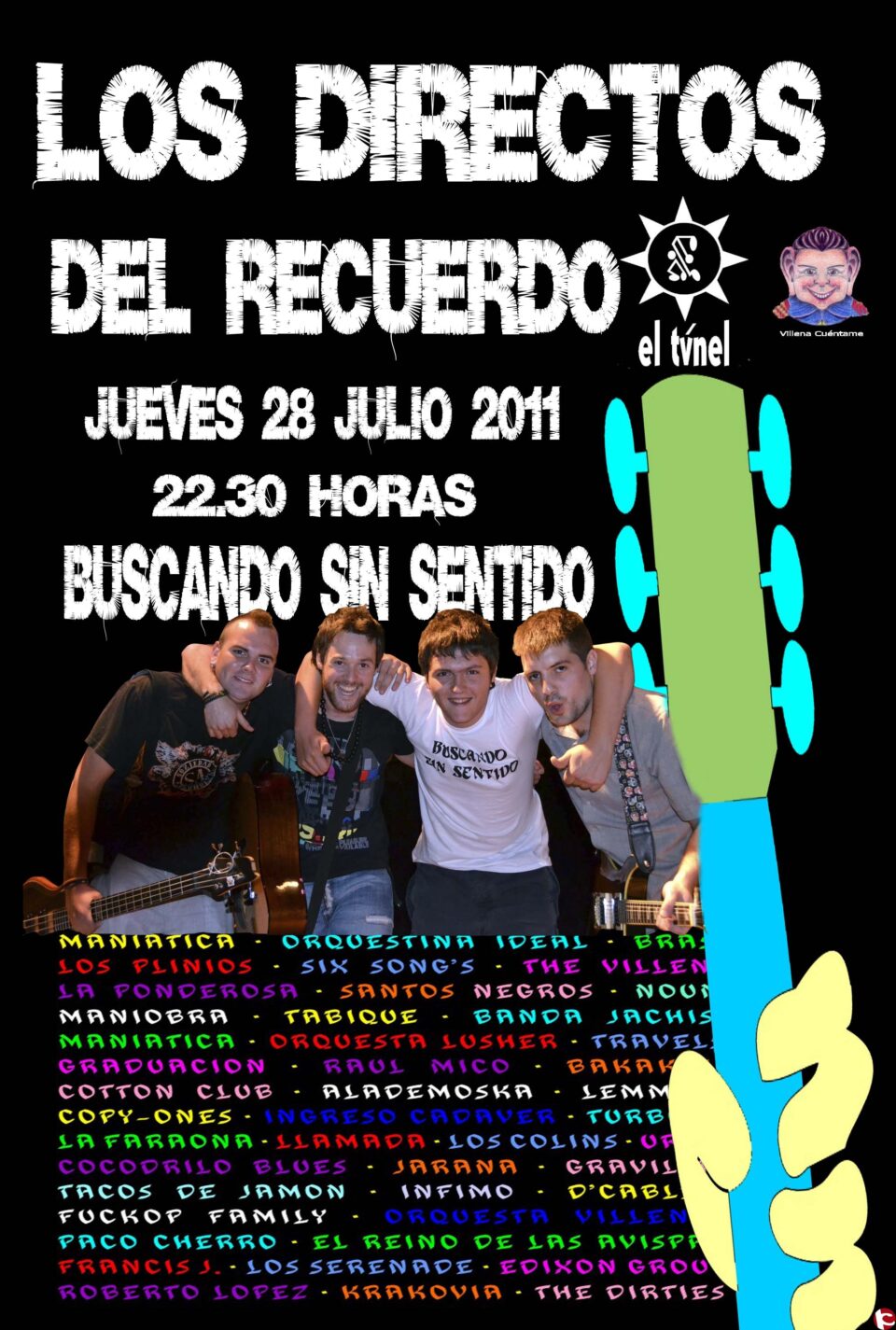 BUSCANDO SIN SENTIDO... ESTE JUEVES 28 DE JULIO A LAS 22.30 HORAS EN EL TÚNEL