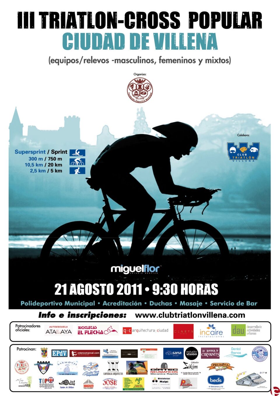El III Triatlón popular Ciudad de Villena cierra mañana el plazo de inscripciones