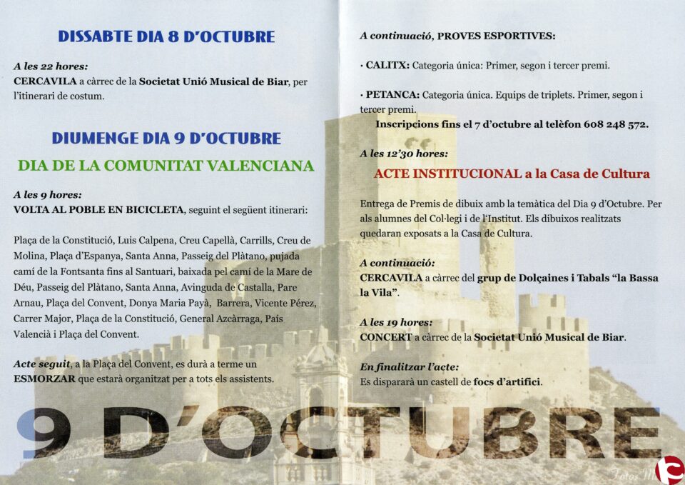 Festividad del "9 d´octubre"