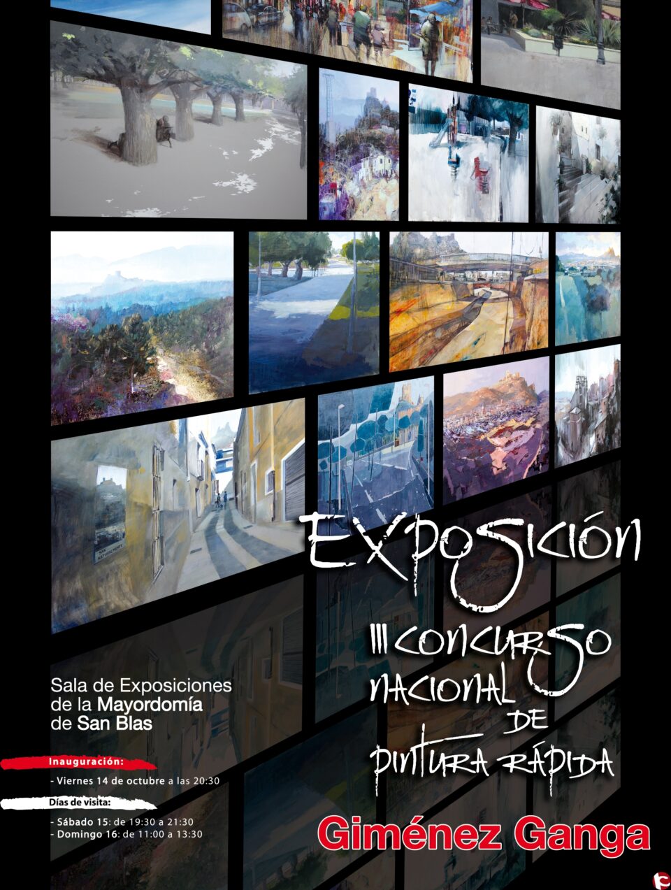 Exposición de Pintura "III Concurso Naci onal de Pintura Rápida Giménez Ganga"