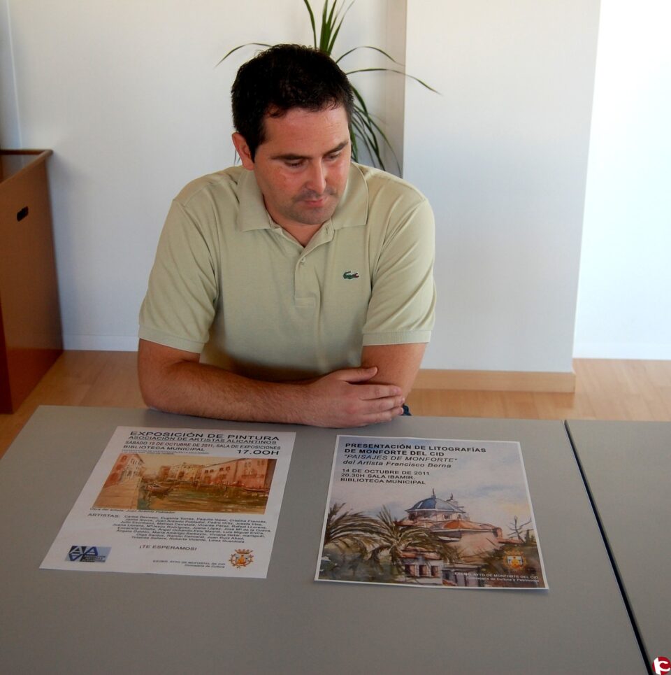 Litografías y exposición de pinturas en Monforte