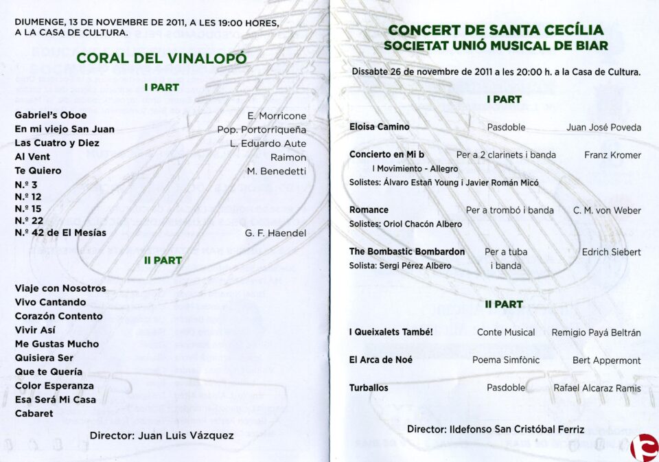 I Setmana de Música Vila de Biar