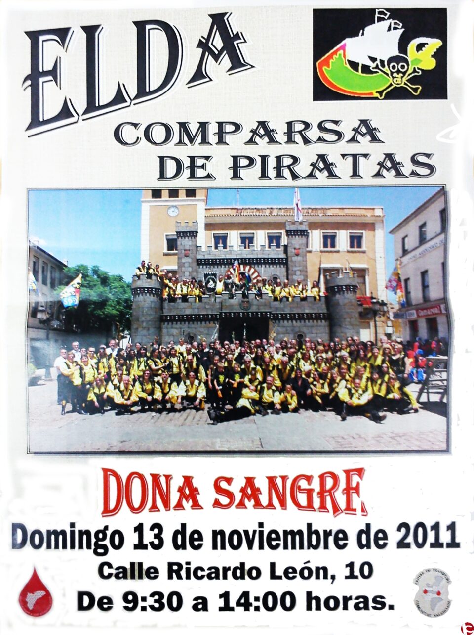 La Comparsa de Piratas comunica a todos sus socios asi como a todo el pueblo de Elda en general