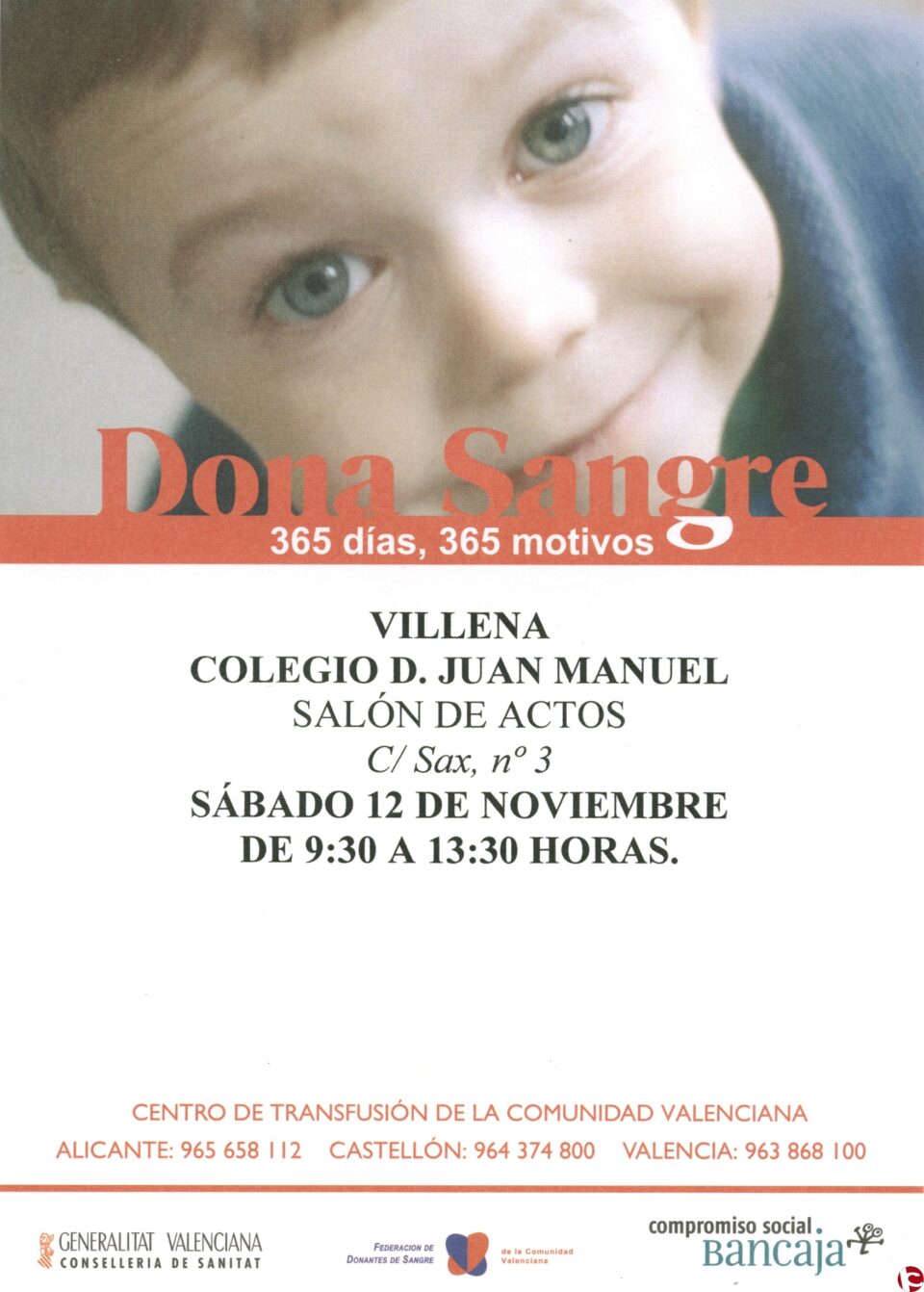DONACIÓN DE SANGRE EN EL COLEGIO PRINCIPE D. JUAN MANUEL