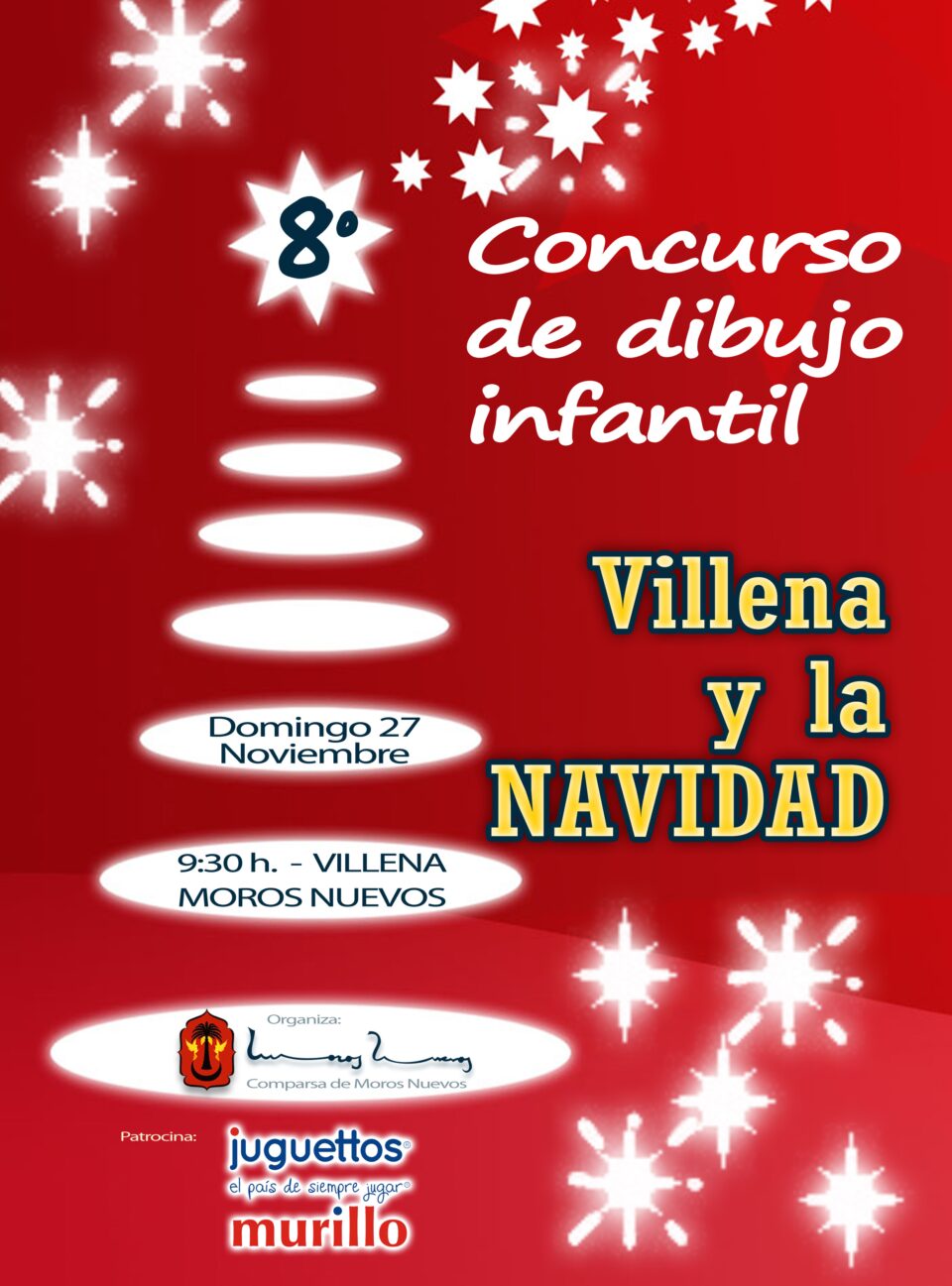 VIII Concurso de Dibujo infantil "Villena y la navidad" organizado por la Comparsa de Moros Nuevos