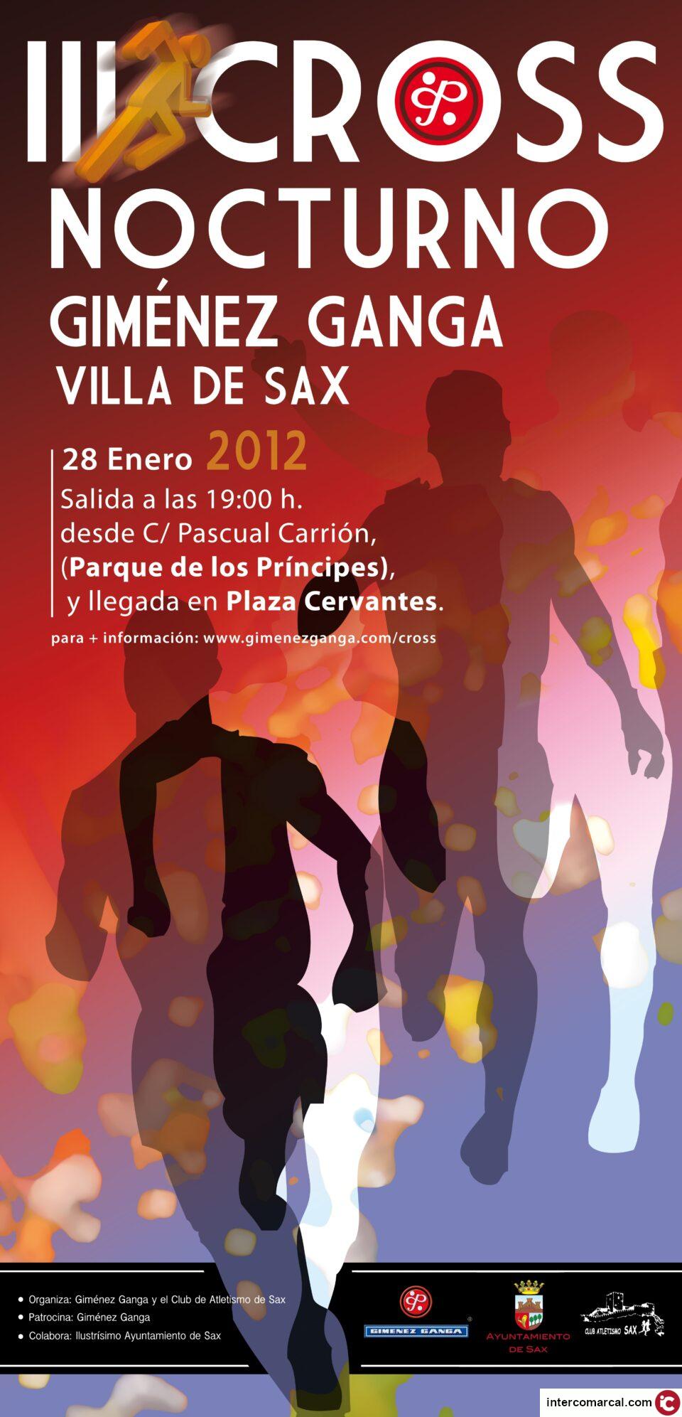 Todo preparado para el III Cross nocturno Giménez Ganga Villa de Sax. Se celebra sábado a las 19.00 h