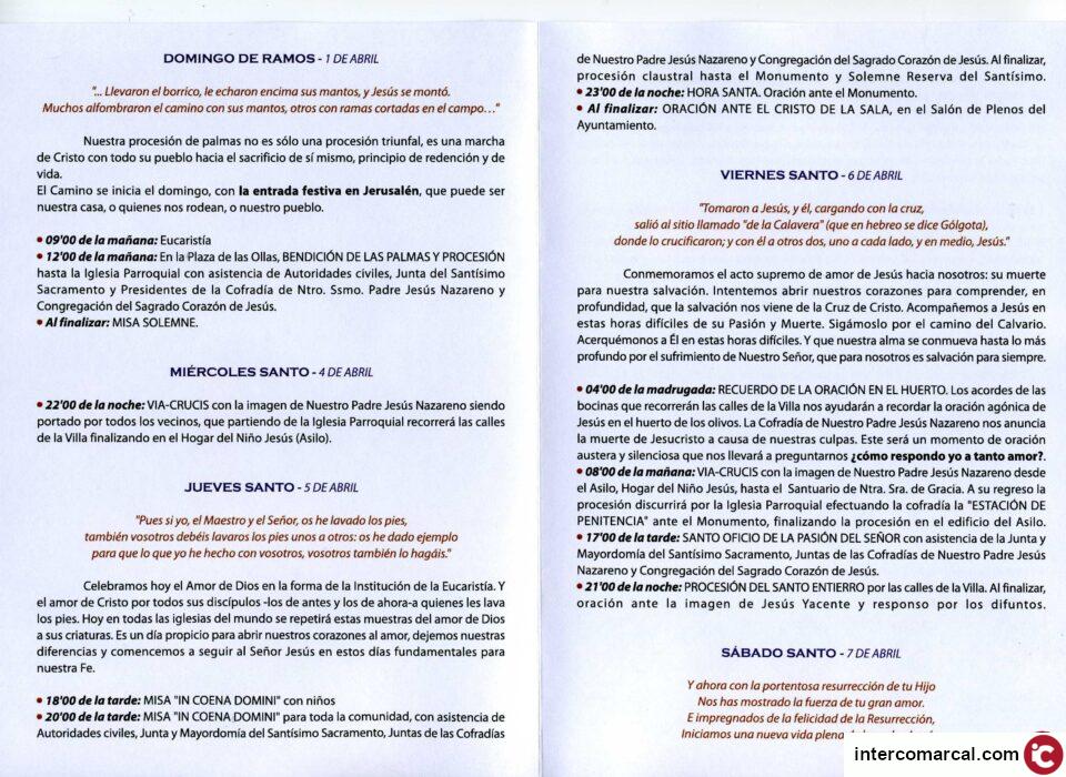 Celebración de la Semana Santa