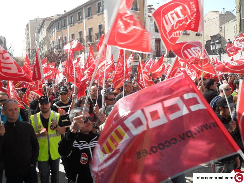 Seguimiento de la huelga general del 29-M en las comarcas del Vinalopó. Como incidentes