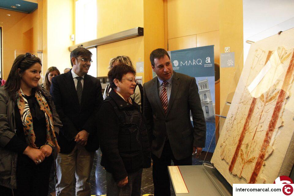 El MARQ restaura una pintura mural romana procedente del Museo Arqueológico de Lorca