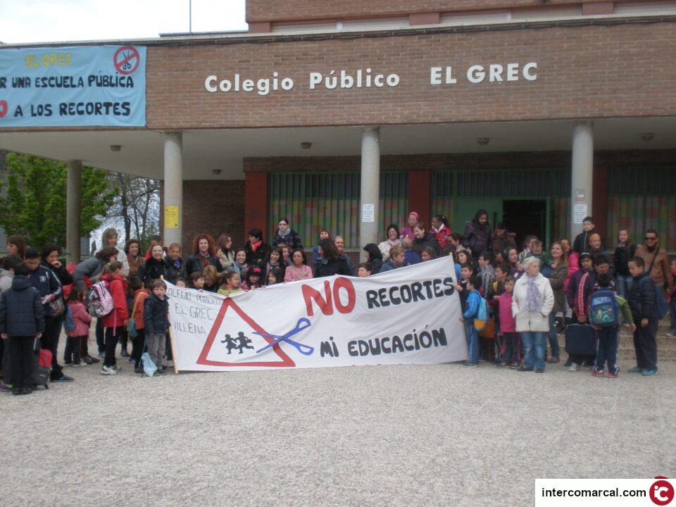 El Colegio público El Grec sigue sufriendo los recortes.