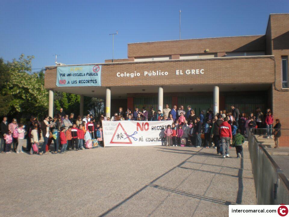 El C.P El Grec en contra de los recortes que amenzan la educación