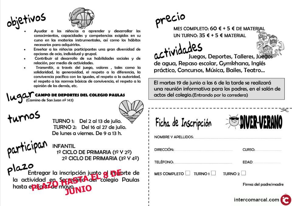 NOTA INFORMATIVA COLEGIO PAULAS