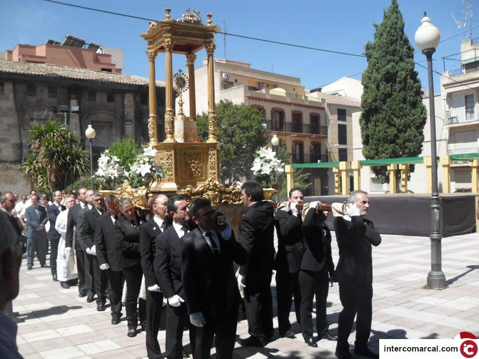 La ciudad recuperó el templete de la custodia del Corpus Christi. Se celebró la solemne procesión
