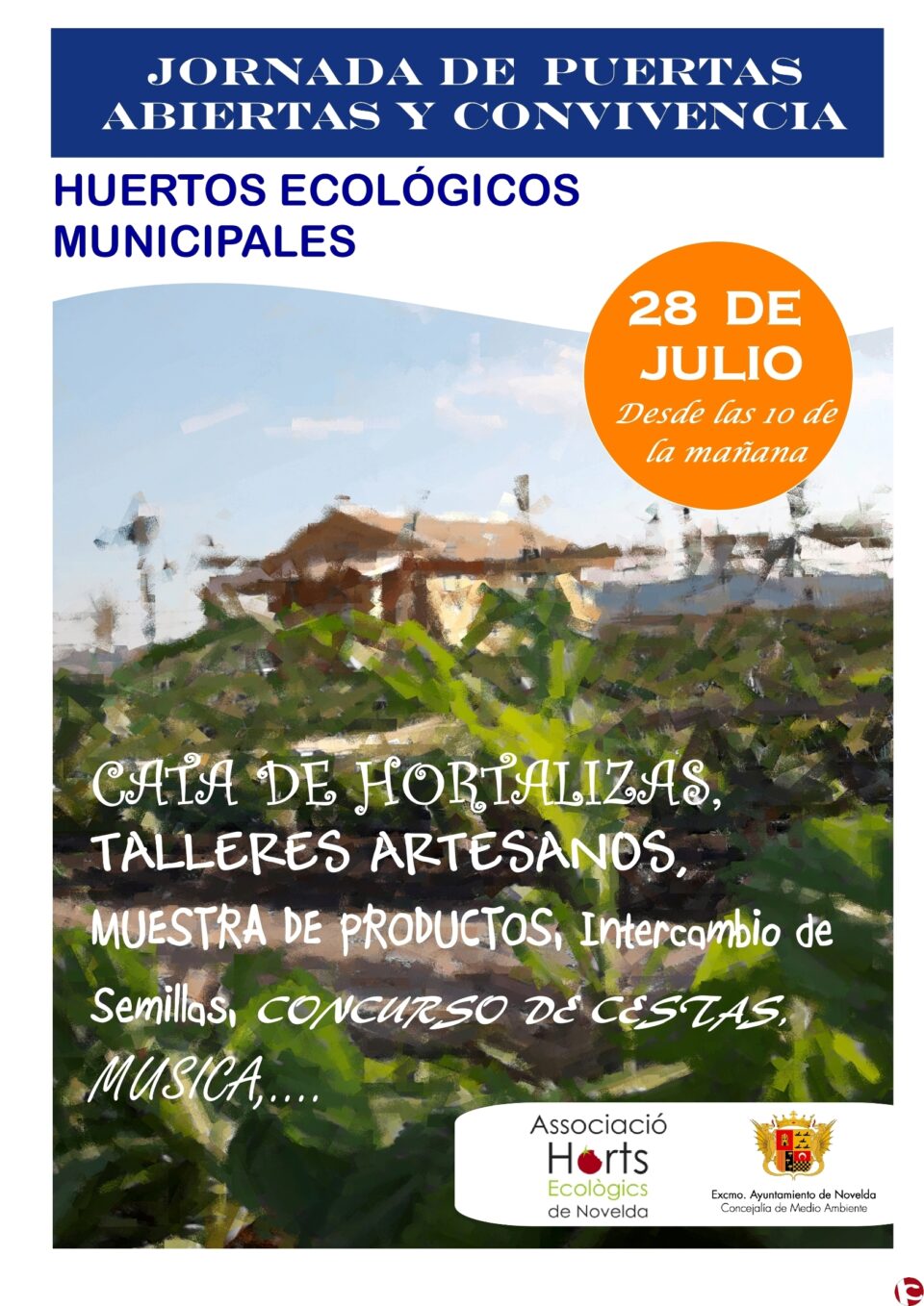 La Associació Horts Ecológics y la Concejalía de Medio Ambiente han organizado las II JORNADAS DE PUERTAS ABIERTAS Y CONVIVENCIA