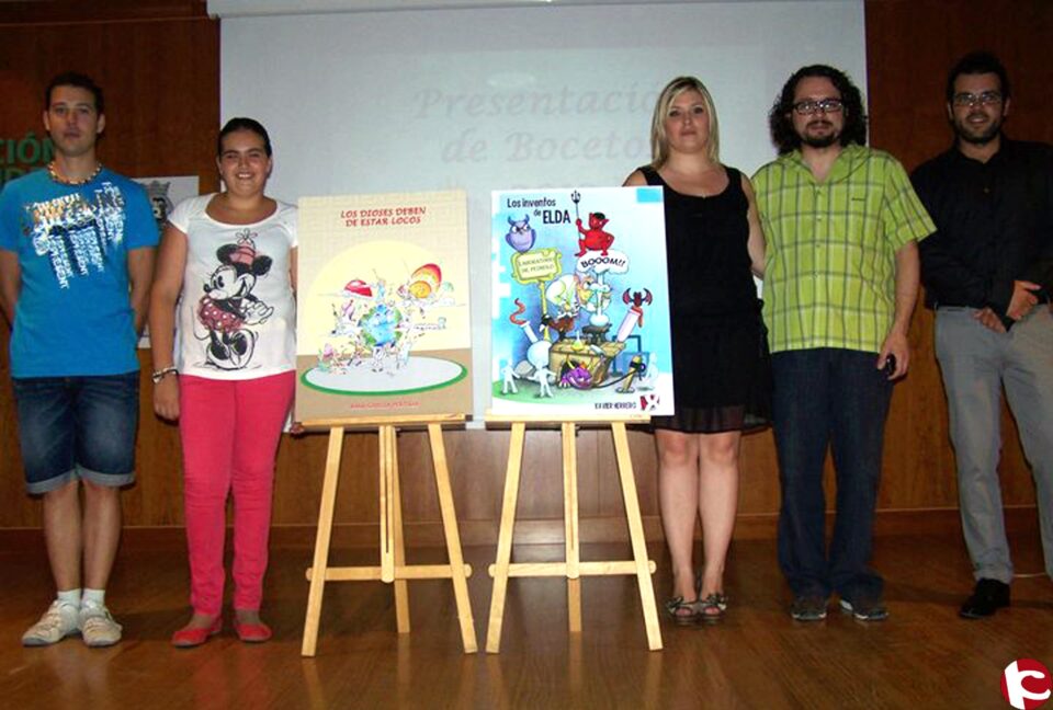 El pasado 26 de julio la Falla Estación presento oficialmente en la Fundación Paurides de Elda los bocetos para sus monumentos 2012