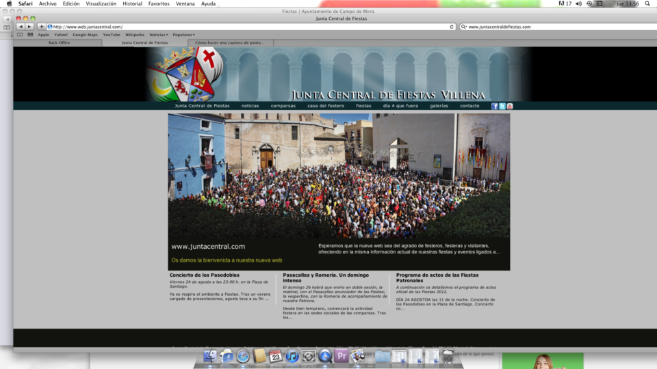 La Junta Central de Fiesta ha presentado su nueva página web y una aplicación para smartphones
