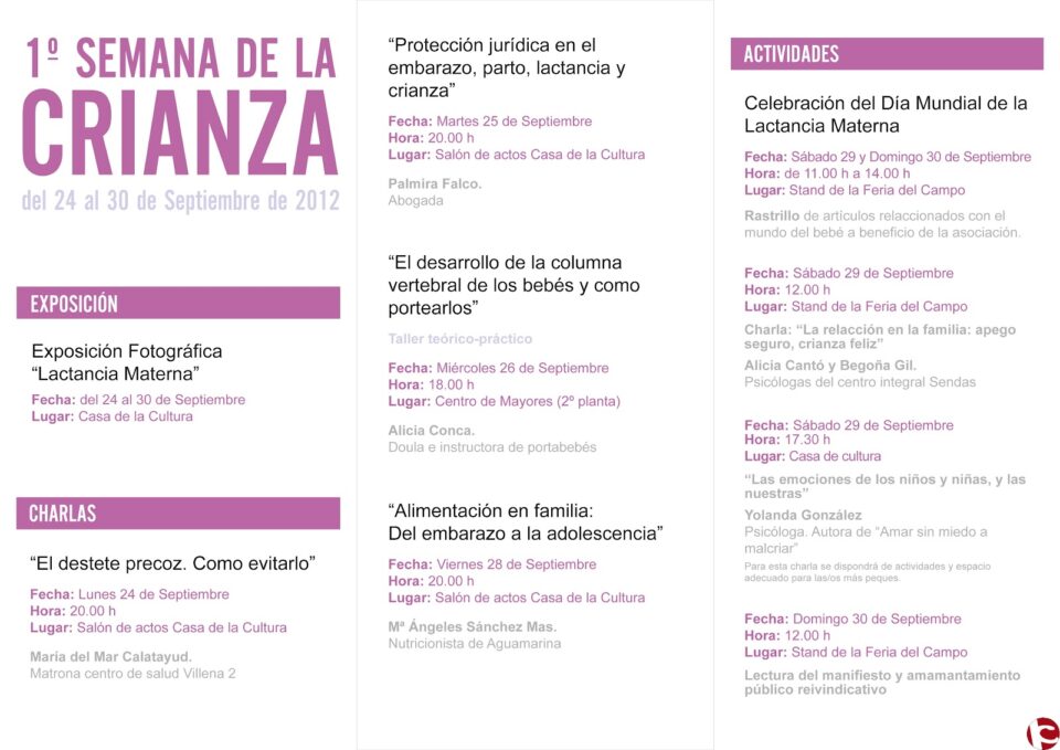 1ª Semana de la Crianza en Villena