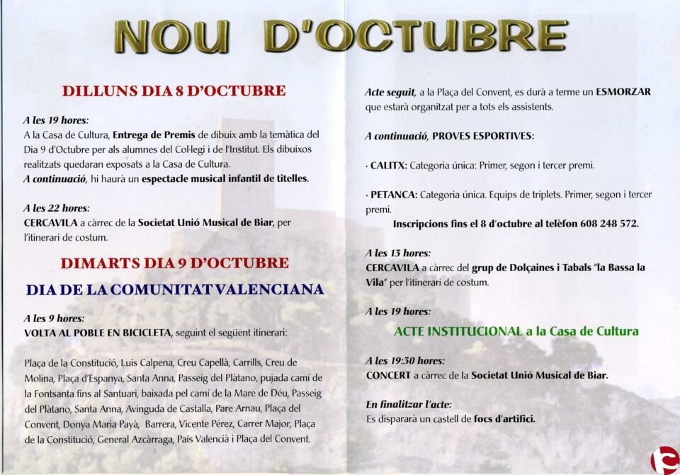 Festividad de la Comunidad Valenciana