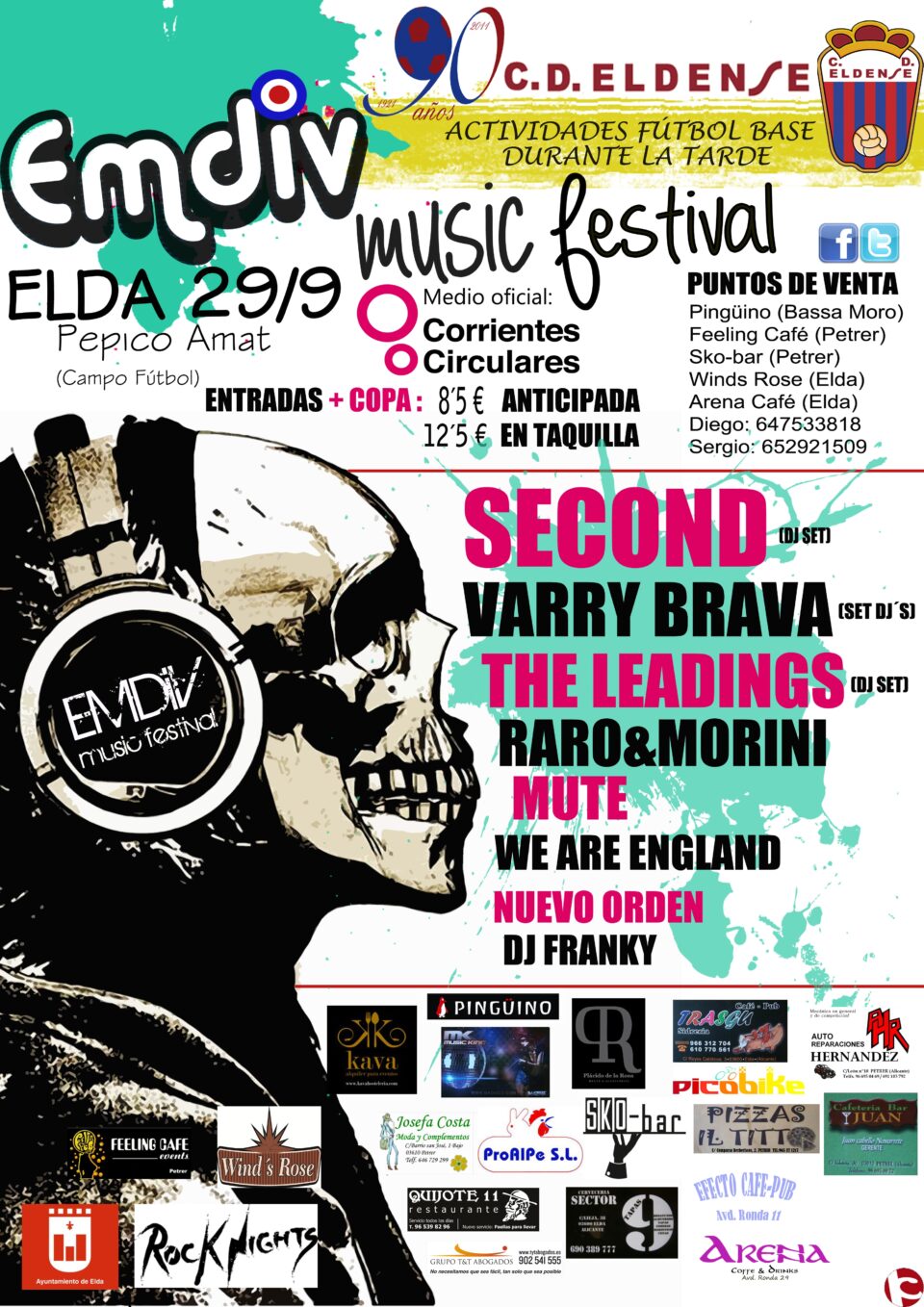 El Club deportivo Eldense se desentiende totalmente de la colaboración y organización con el "Emdiv Music Festival"