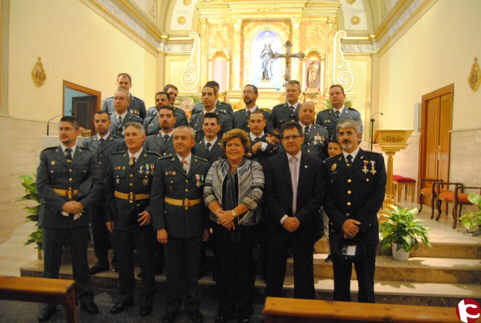 La alcaldesa destaca la eficacia de la Guardia Civil en la celebración del día de su patrona