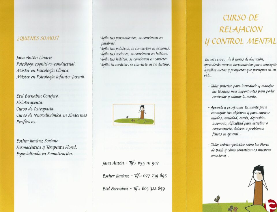 Curso de relajación y control mental