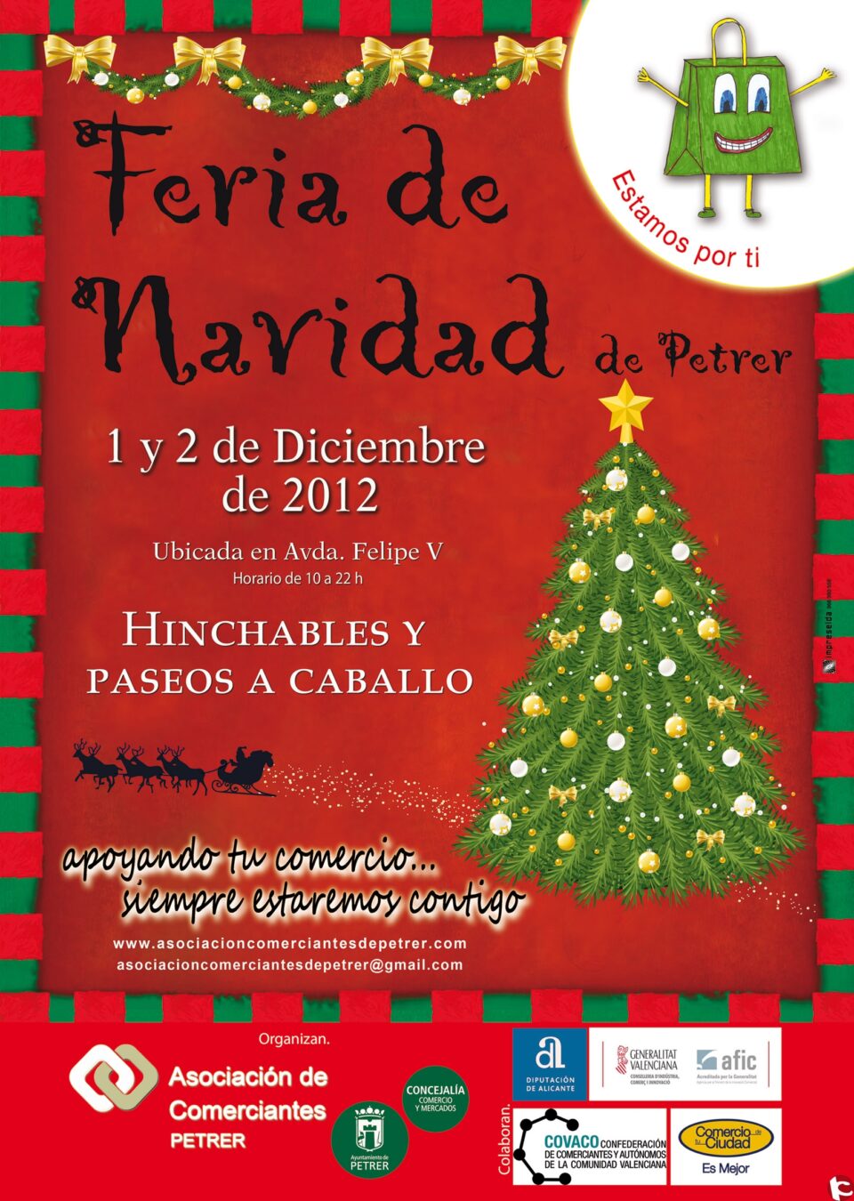 Petrer acoge este fin de semana la I Feria de Navidad con 40 carpas para los comerciantes locales