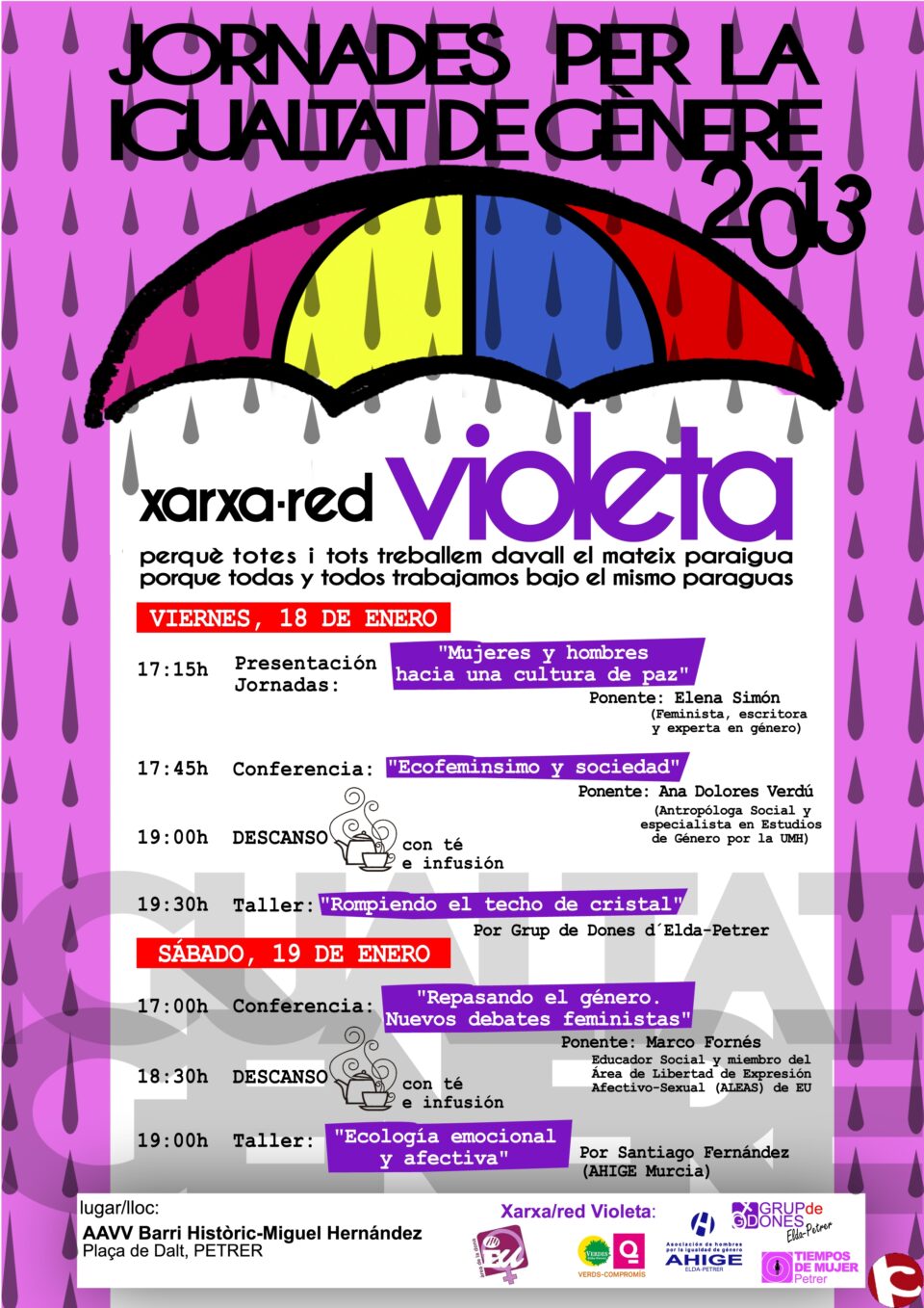 Jornada sobre igualdad de género en Petrer