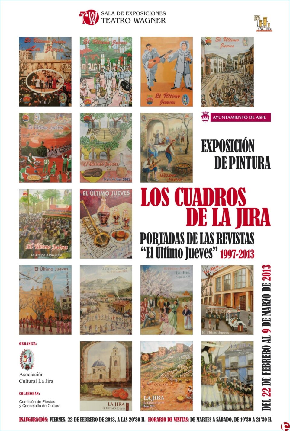 Este viernes día 22 de febrero a las 20:30 horas se inaugurará la exposición de pintura con el lema "los cuadros de La Jira"