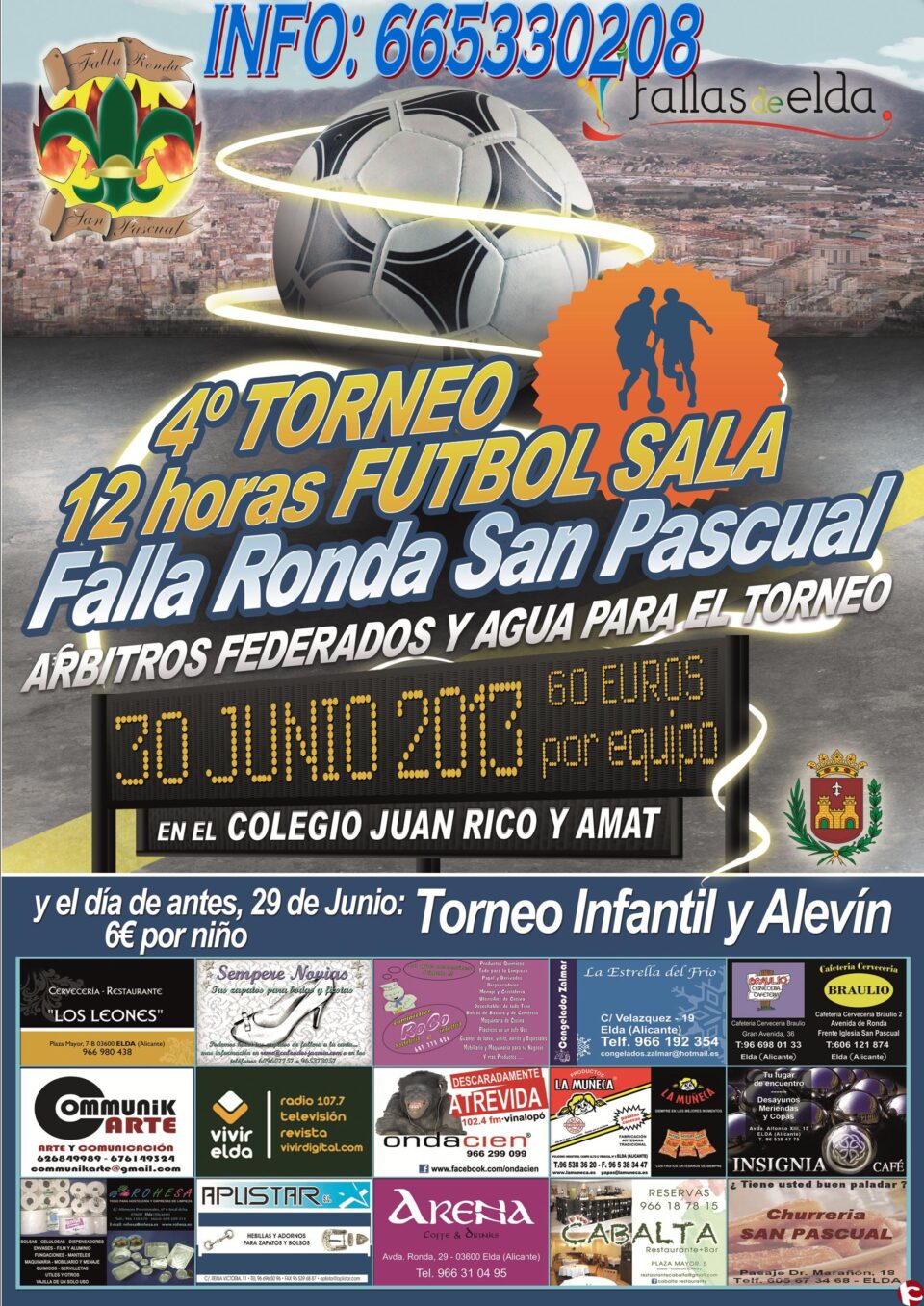 4ª Torneo - 12 horas fútbol sala Falla Ronda San Pascual