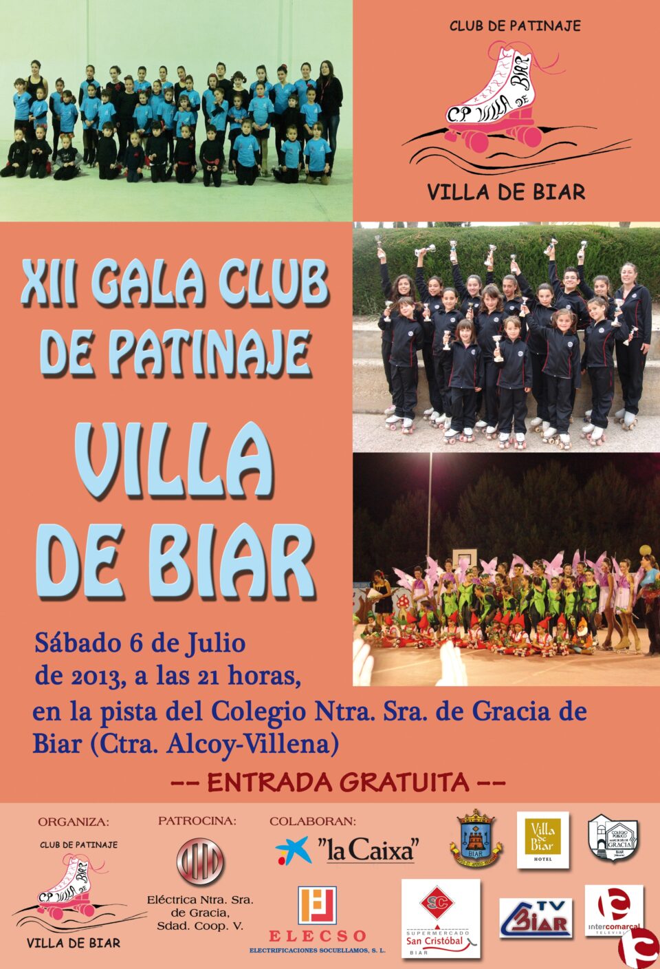 Se celebra el sábado a las 21.00 la gala del patinaje