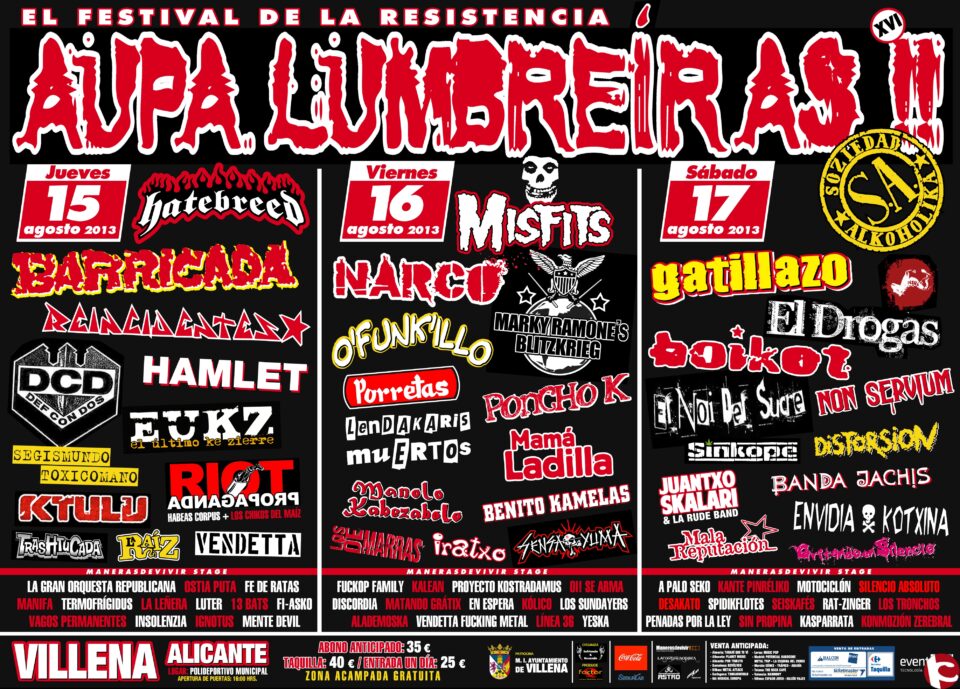 Leyendas del Rock y Aupa Lumbreiras ya calientan motores