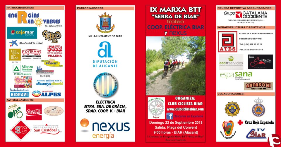 IX Marxa Btt Biar "trofeo Cooperativa Electrica Biar y Nexus"