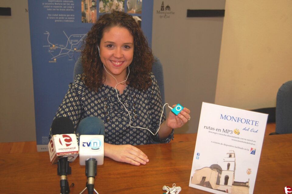 Monforte presenta un nuevo sistema de audio guías turísticas
