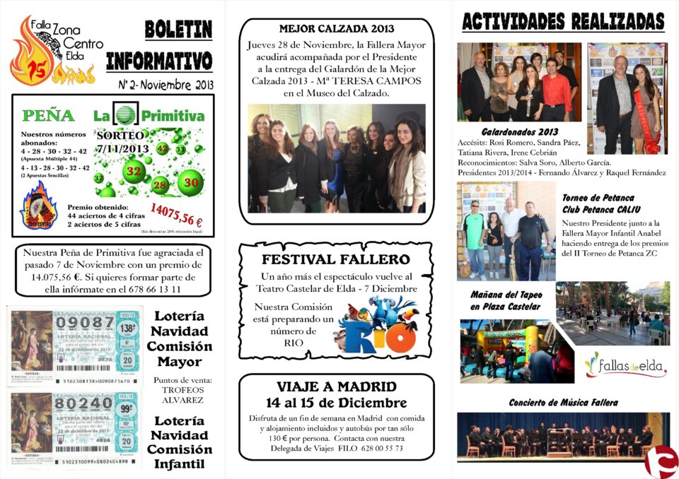 Boletín de la Falla Centro