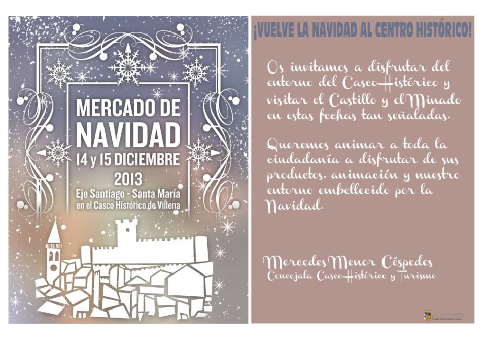 El próximo fin de semana tendrá lugar el mercado navideño