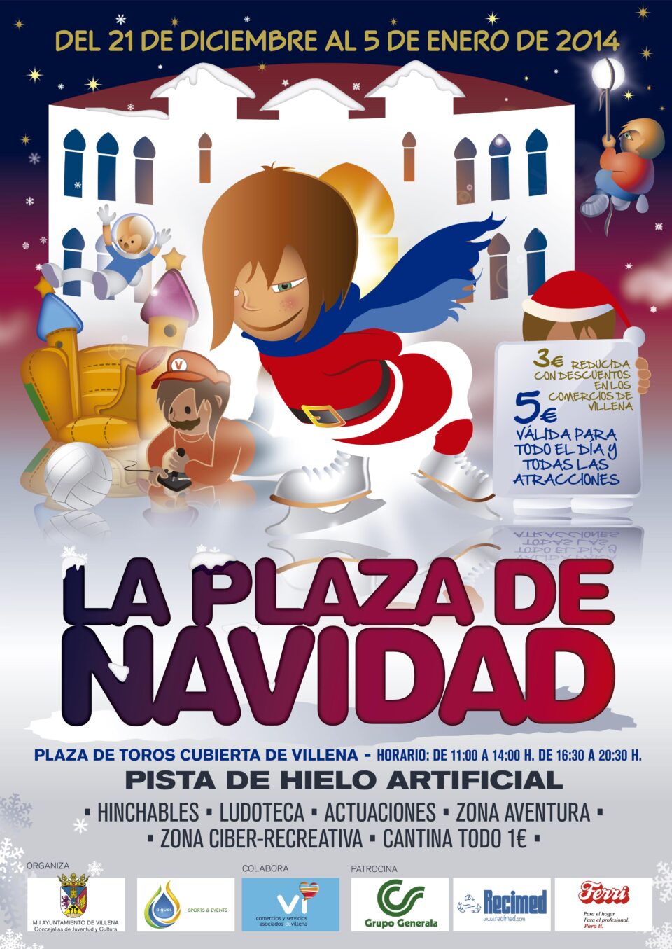 La plaza de toros albregá "La Plaza de Navidad" durante los días 21 de diciembre al 5 de enero
