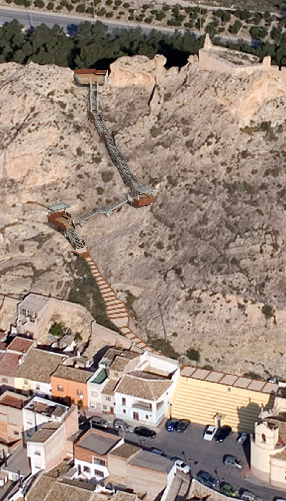 Patrimonio aprueba la recuperación del acceso al Castillo desde la Plaza de San Blas