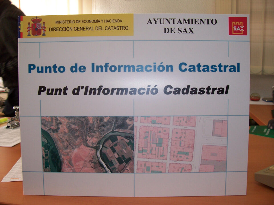 El Ayuntamiento de Sax ha habilitado un Punto de Información Catastral (P.I.C.) para que los ciudadanos no tengan que desplazarse a las oficinas del Catastro de Alicante