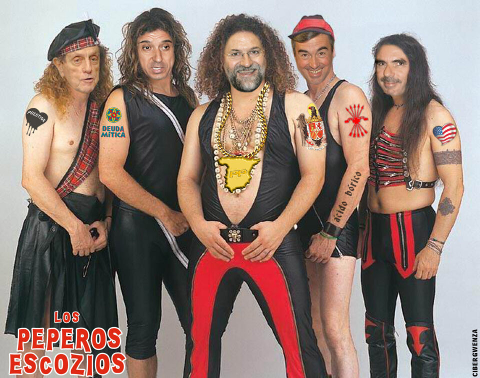 Fotografías de los líderes del PSOE y PP vistas con sentido del humor