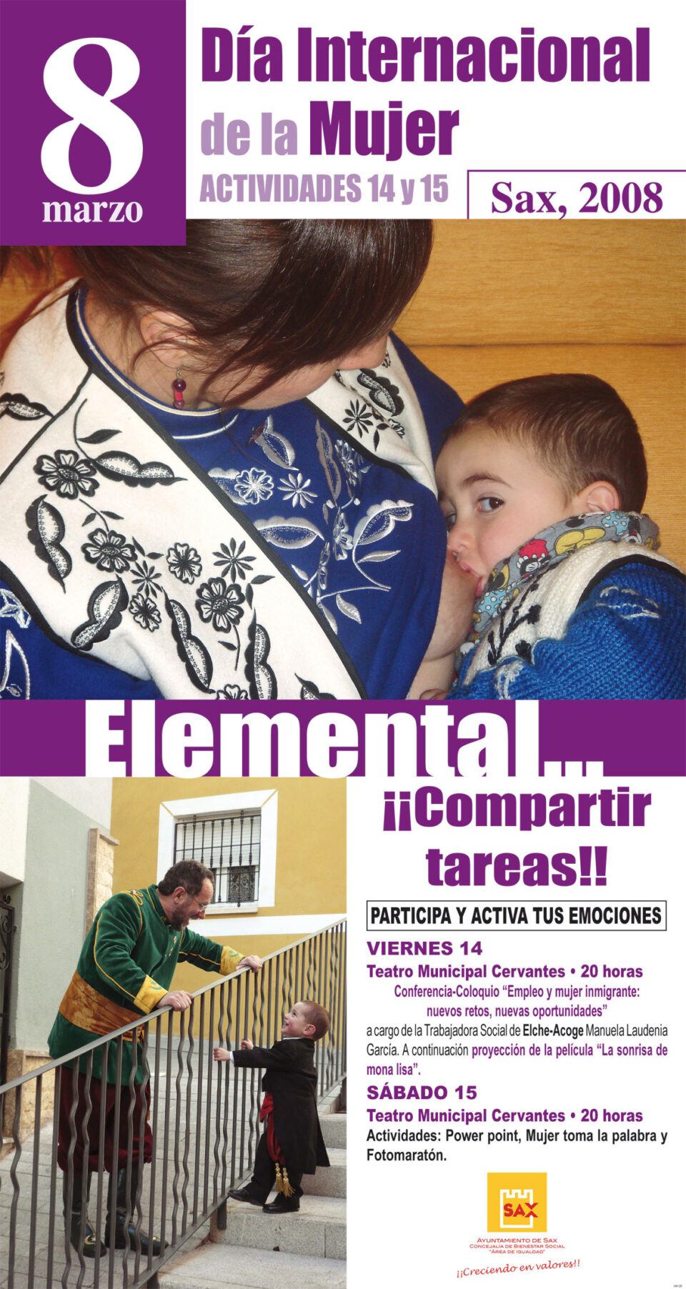 Las inmigrantes de Sax toman la palabra en el acto del Día de la Mujer Trabajadora