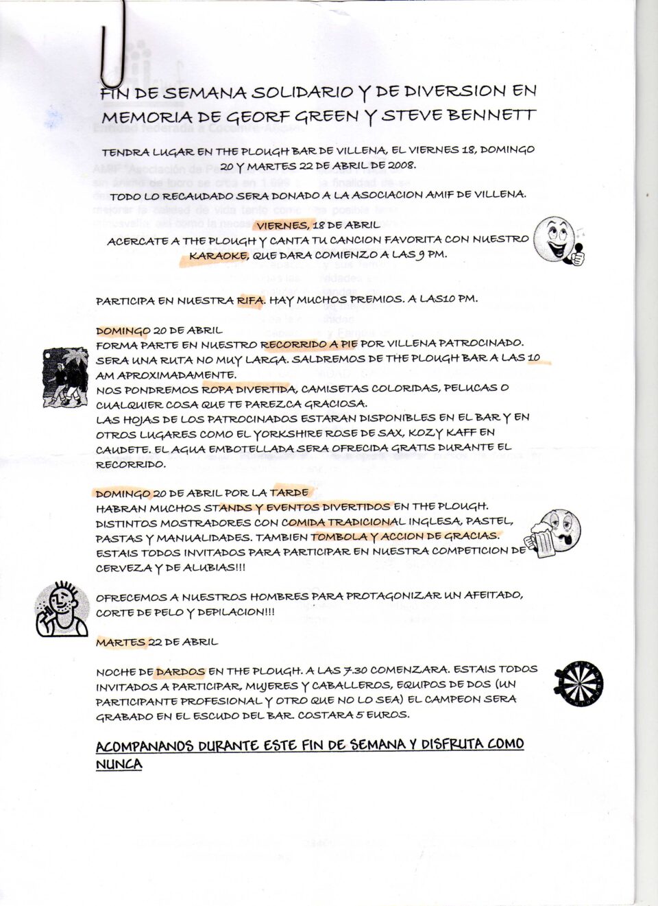 Fiesta solidaria y de diversión