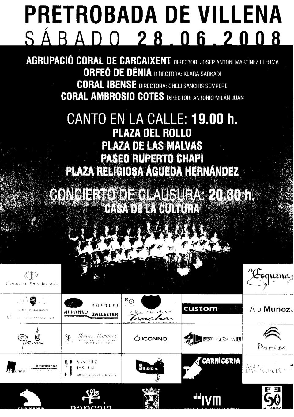 Pretrobada organizada por la Coral Ambrosio Cotes