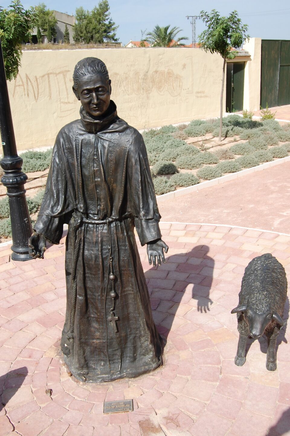 La nueva fuente inaugurada hace unos meses en Orito y que cuenta con la imagen de San Pascual