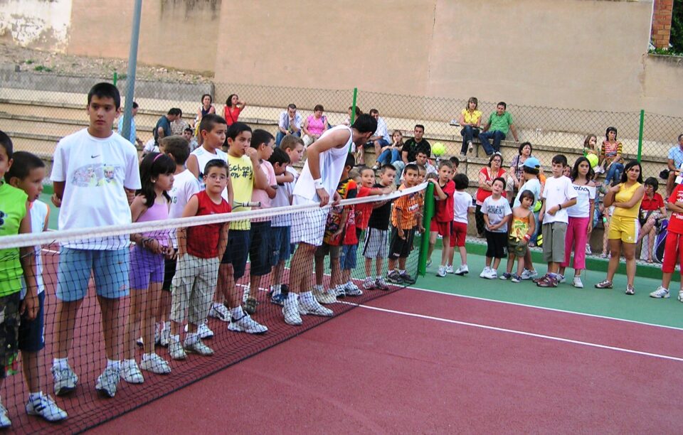 Celebración del fin de curso de la escuela de tenis del Club de tenis Onil