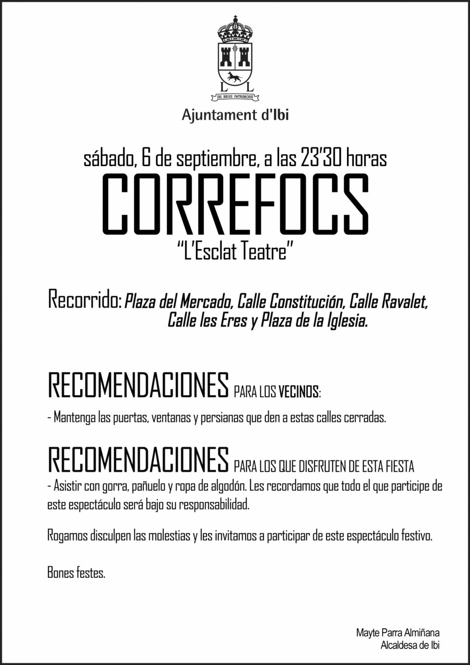 Información sobre el Correfocs