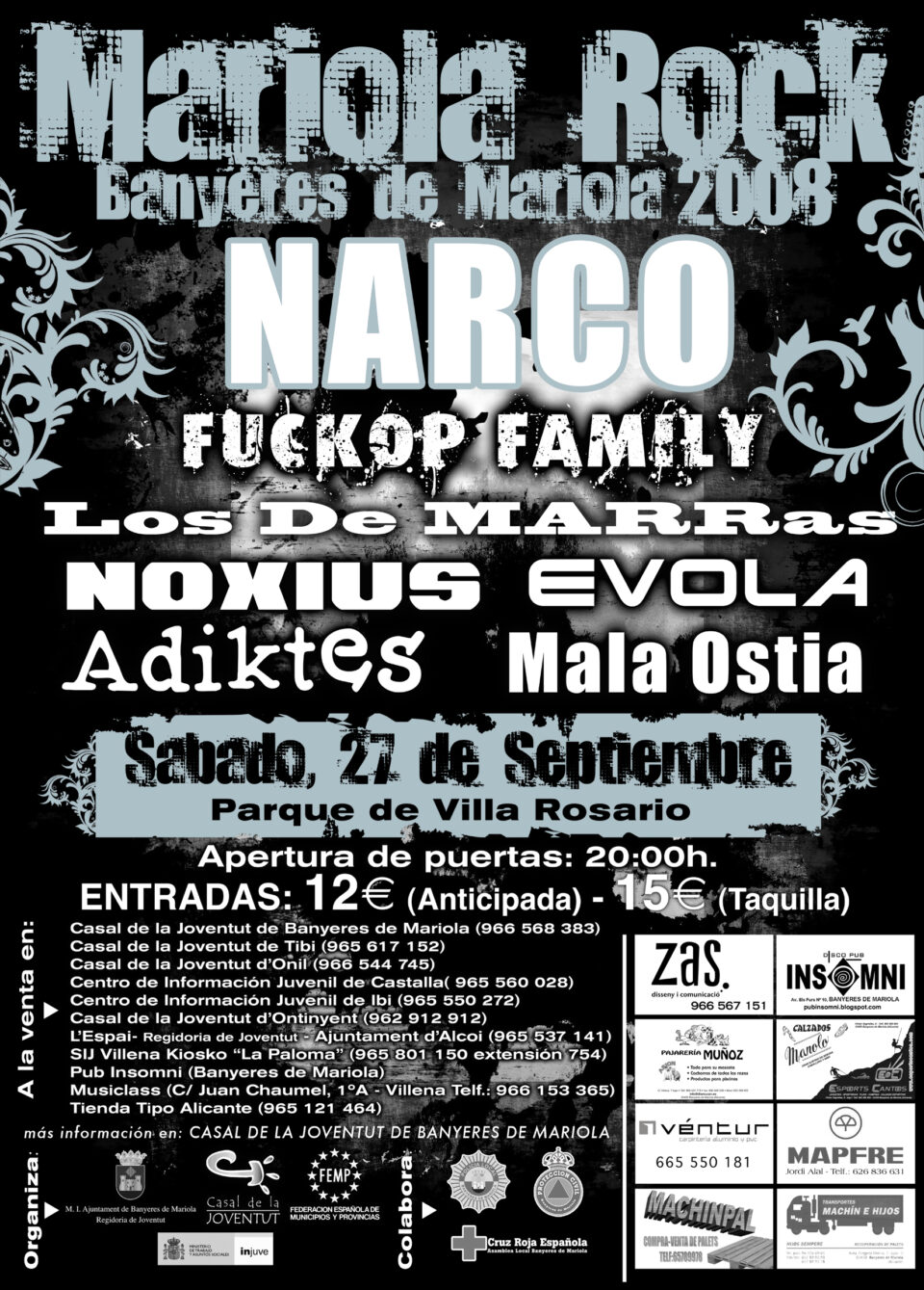 Sábado 27 de Septiembre es el "V Concierto de Mariola Rock"