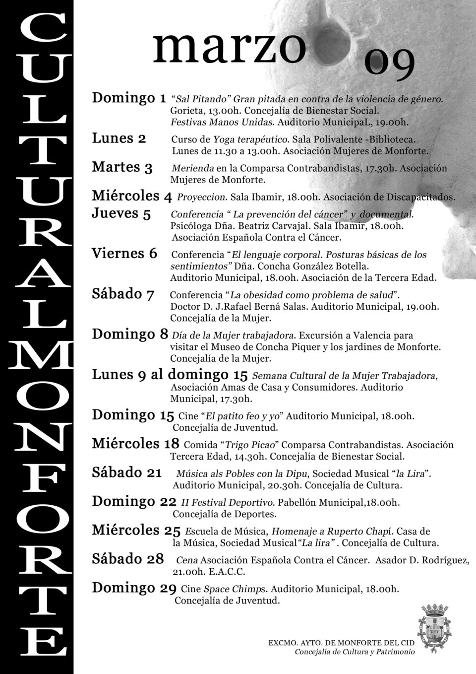 Actividades del fin de semana