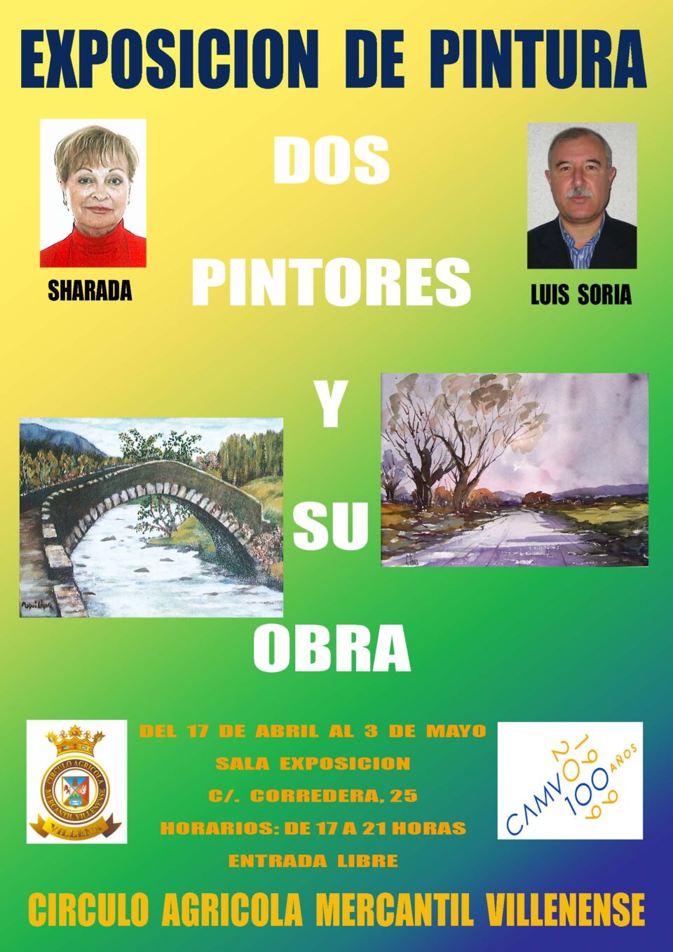 Exposición de pintura que se va a celebrar en el Círculo Agrícola Mercantil Villenense